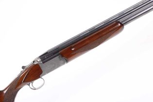 Ⓕ (S2) 12 bore Nikko Shadow Skeet over and under, ejector, 27½ ins barrels, ½ ins stacked rib with