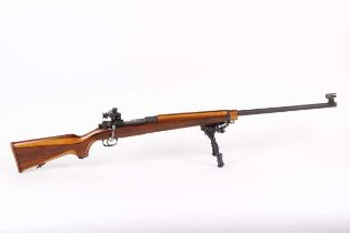 Ⓕ (S1) 7.62mm Kongsberg (Mauser) M/59 F1 bolt-action target rifle, 28 ins barrel with Parker Hale