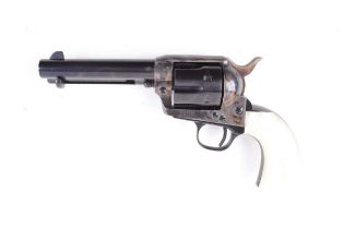 A deactivated Pietta Colt Army single-action revolver, 4½ ins round barrel with blade sight,