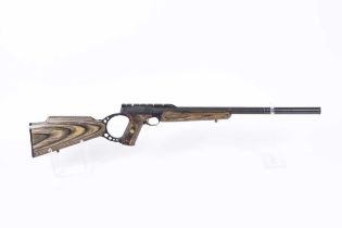 Ⓕ (S1) .22 Browning Buckmark semi-automatic carbine, 14¼ ins screw cut barrel with Parker Hale