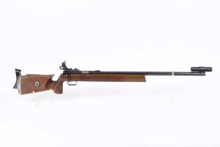 Ⓕ (S1) .22 Anschutz Modell Match 54 bolt-action target rifle, 27 ins heavy barrel, target sights,