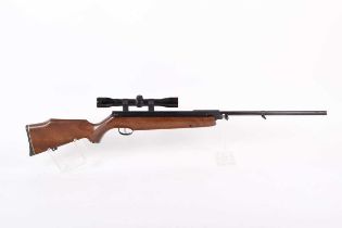 .22 Webley Omega break barrel air rifle, mounted 4x32 Simmons scope, no. 787980