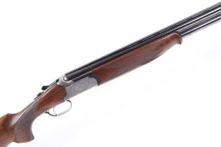 Ⓕ (S2) 12 bore Lanber over and under, ejector, 29½ ins ventilated multi-choke barrels (¼ & ½