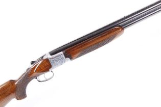Ⓕ (S2) 12 bore Laurona over and under, non-ejector, 25½ ins barrels, ic & ic choke, 70mm chambers,