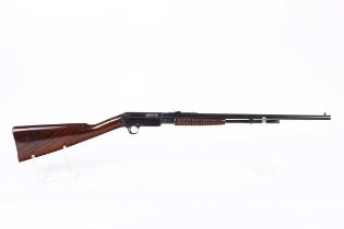 Ⓕ (S1) .22 BSA pump-action take-down rifle, 21½ ins barrel with iron sights, tube magazine, the
