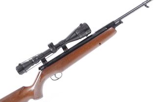 .22 Webley Omega break barrel air rifle, mounted 4-12x40 Simmons scope, no. 807112