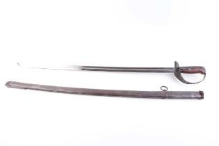 Reproduction Japanese Type 32 NCO sword, Model 1899 Otsu pattern, 29 ins blade numbered 6639, with
