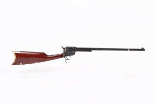 Ⓕ (S1) .45 (Lc) Uberti 'American' Revolver Carbine, 18 ins round barrel with blade sight, single-