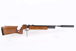 .177 Air Arms S200 PCP air rifle, bolt action, moderated barrel, with adaptor, no. 002283