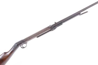 .177 BSA Lincoln Jeffries Improved Model B underlever air rifle, adjustable open sights, tap