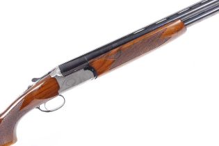 Ⓕ (S2) 12 bore Bettinsoli over and under, ejector, 27¾ ins ventilated barrels, full & ¾ choke,