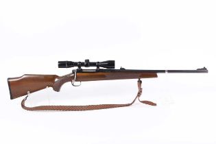 Ⓕ (S1) .243 (Win) Tikka LSA 55 bolt-action rifle, 23½ ins sighted barrel, box magazine, 4x40