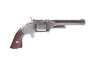 (S58) .30 (rim) Smith & Wesson Single Action Revolver, 5 ins octagonal barrel, broad top flat with