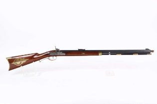 Ⓕ (S2) .45 (smooth) Italian percussion musket, 28½ ins smooth-bored octagonal barrel, brass-