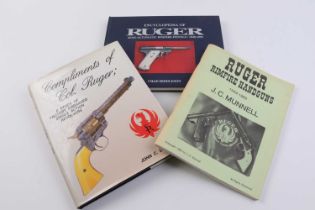 3 Vols: Compliments of Col Ruger by John C Dougan; Encyclopedia of Ruger Semi-Automatic Rimfire