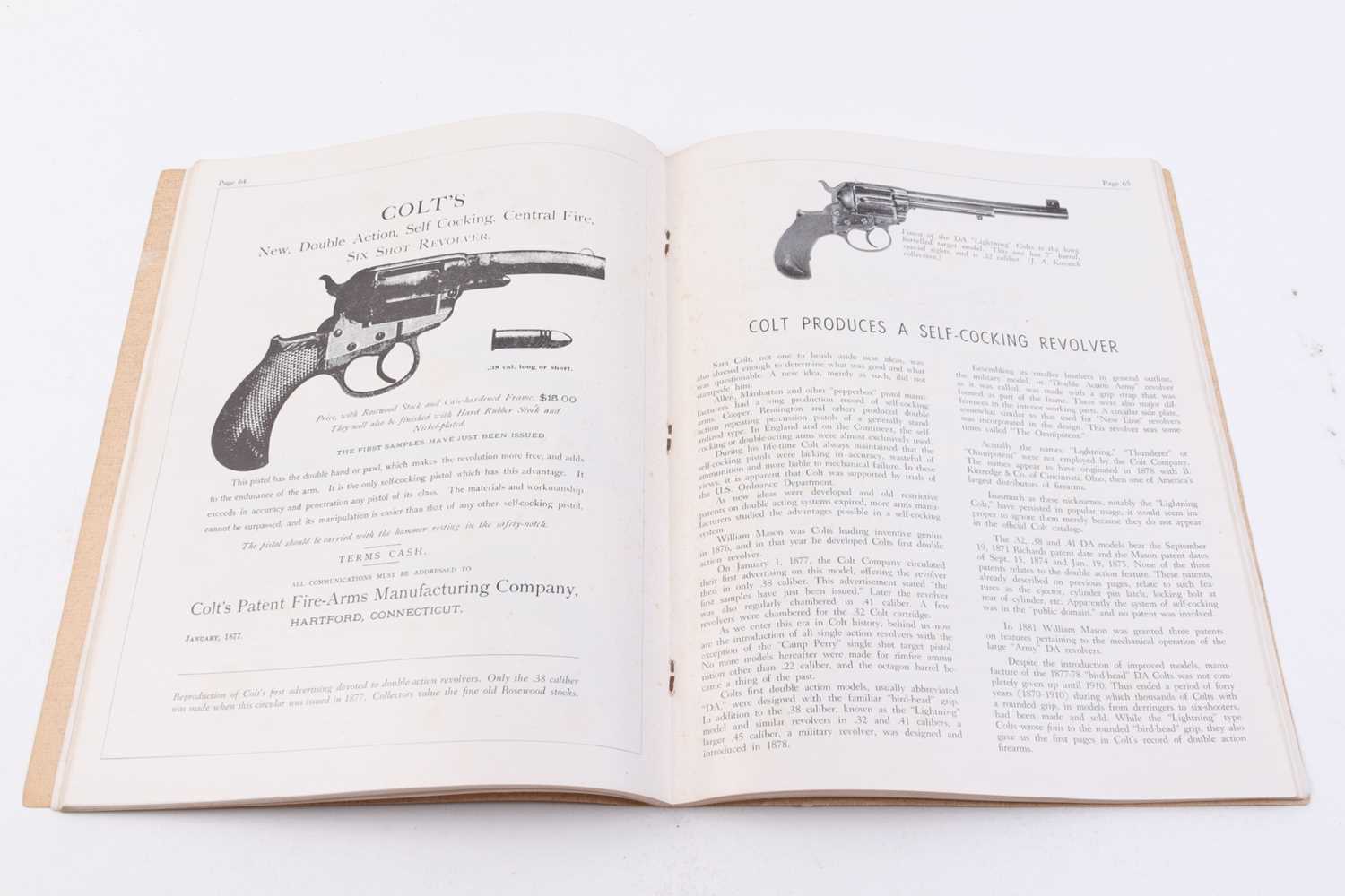 5 Vols (pamphlets): Colt Cartridge Pistols; Paterson Pistols; Colt Dragoon Pistols; Colt Root - Image 13 of 13