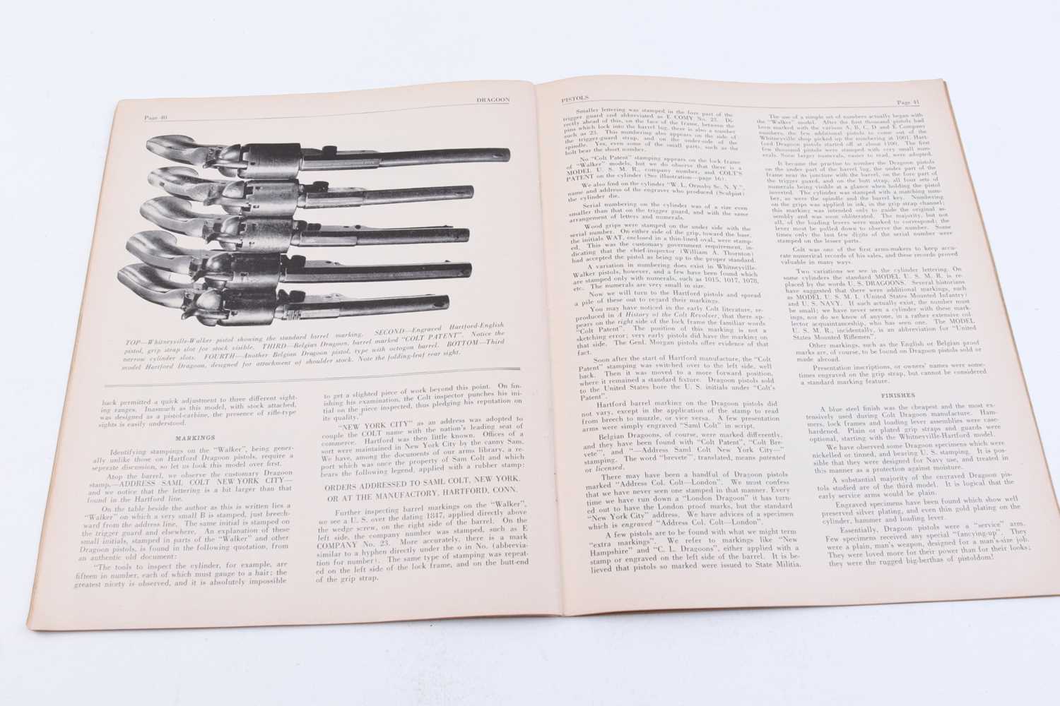 5 Vols (pamphlets): Colt Cartridge Pistols; Paterson Pistols; Colt Dragoon Pistols; Colt Root - Image 7 of 13
