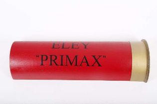 A good quality reproduction cartridge sign for Eley Primax, 24½ ins