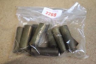 Ⓕ (S2) 10 x 12 bore 'new' primed brass cases of scarce manufacture, headstamp N.A & A. Co. No.12