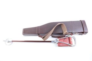 A new Gamebird shooting stick, together with a leg o' mutton gun case