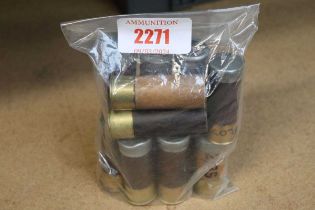 Ⓕ (S2) 12 x 4 bore 3 ins engine starter cartridges: 2 of primed empty; 10 of No.1 MkII charged,