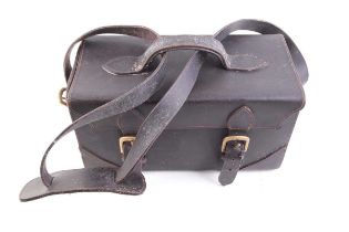 Rigid leather cartridge bag