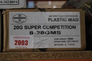 Ⓕ (S2) 250 x Gamebore Super Competition 8 28gr cartridges