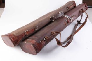 Two leg o' mutton gun cases, for 29 ins barrels