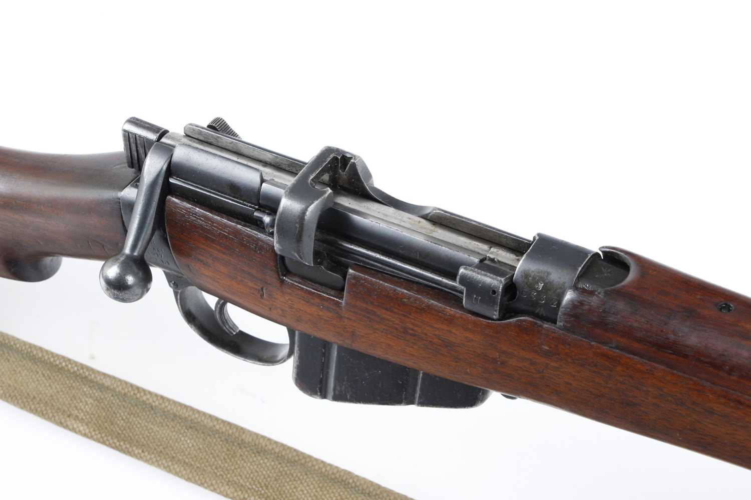 A deactivated .303 BSA (Enfield) SMLE III* bolt-action service rifle dated 1917, in military - Image 5 of 10