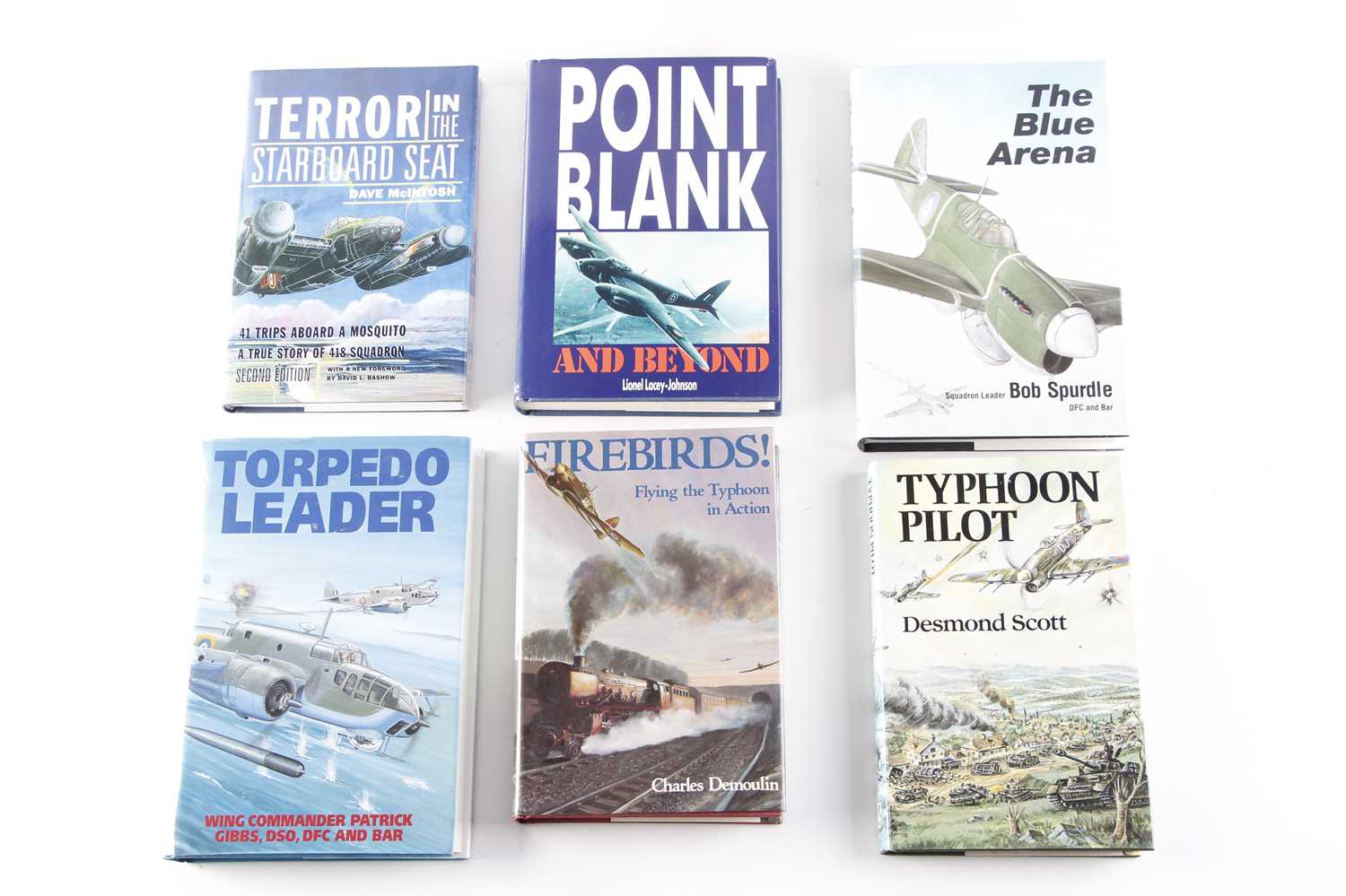 6 Vols: Terror In The Starboard Seat, 41 Trips Aboard a Mosquito by Dave McIntosh; Point blank And