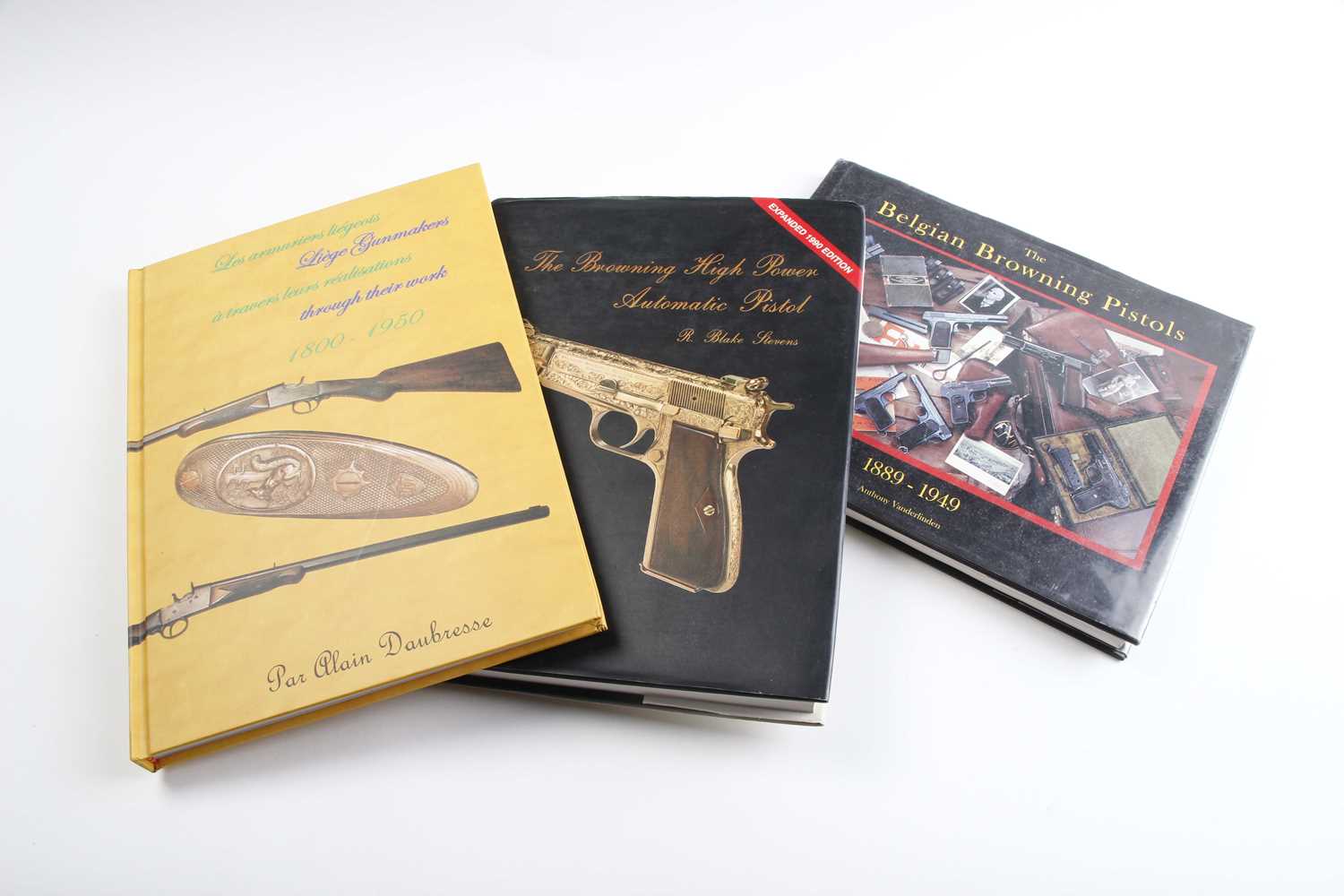 3 Vols: The Browning High Power Automatic Pistol by R. Blake Stevens; Liege Gunmakers 1800-1950 by