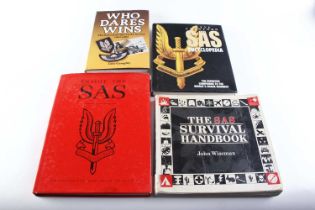 4 Vols: Who Dares Wins by Tony Geraghty; The SAS Encyclopedia by Steve Crawford; The SAS Survival