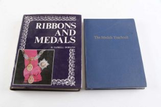 2 Vols: Ribbons and Medals by H Taprell Doring; The Medals Yearbook, (signed Daniel Collins)