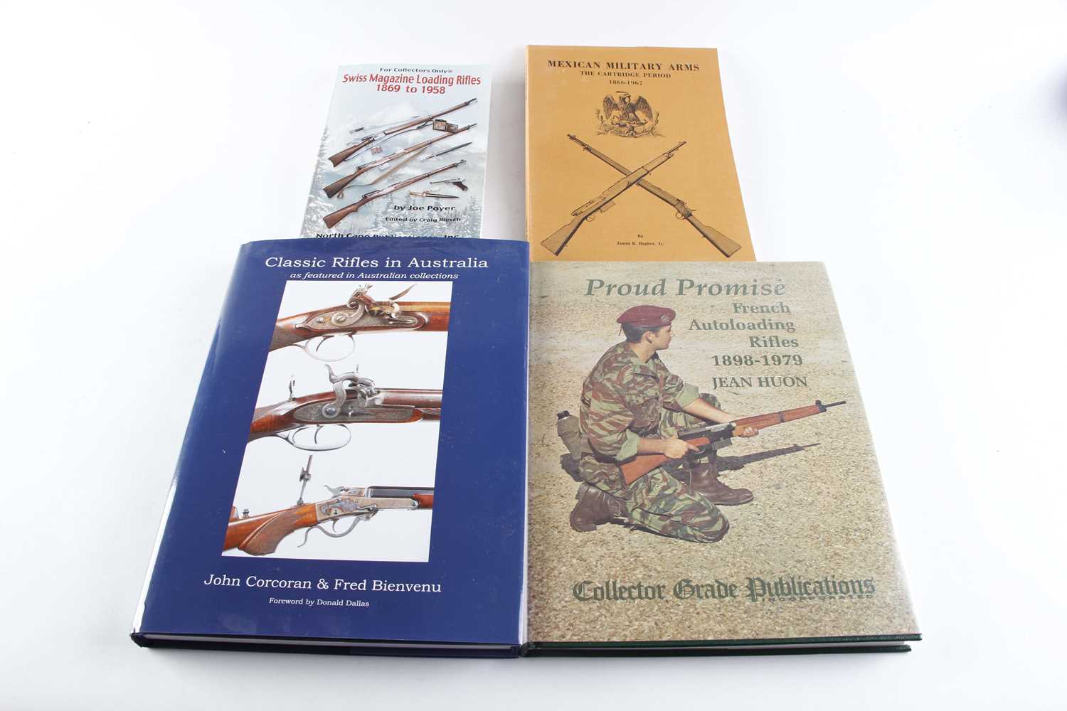 4 Vols: Classic Rifles in Australia by J. Corcoran & F. Bienvenu; Proud Promise French Autoloading