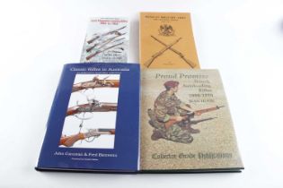 4 Vols: Classic Rifles in Australia by J. Corcoran & F. Bienvenu; Proud Promise French Autoloading