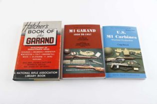 3 Vols: Hatchers Book of the Garrand by Maj Gen Julian S Hatcher; MI Garand 1936 to 1957 by Joe