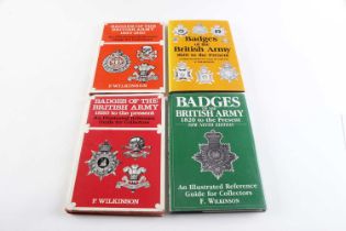 4 Vols: Badges of the British Army by F Wilkinson