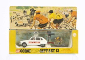 A Corgi Toys Gift Set 13 Tour de France Paramount Film Unit,