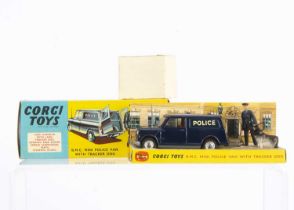 A Corgi Toys 448 B.M.C Mini Police Van With Tracker Dog,