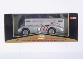 Maisto 1:18 Stirling Moss Mille Miglia Mercedes-Benz 300 SLR 1955,