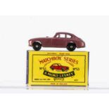 A Matchbox Lesney 1-75 Series 53a Aston Martin DB2/4,