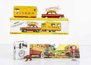 A French Dinky Toys 882 Pinder's Circus Peugeot 404 & Caravan,