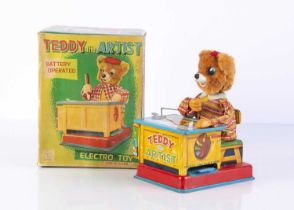 A Yonezawa (Japan) Battery-Operated Teddy The Artist,