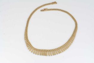 An 18ct gold Cleopatra style necklace,