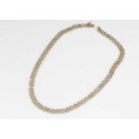 A damaged 9ct gold necklace,
