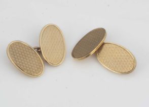 A pair of 9ct gold cufflinks,