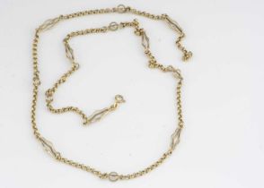 An 18ct gold chain necklace,