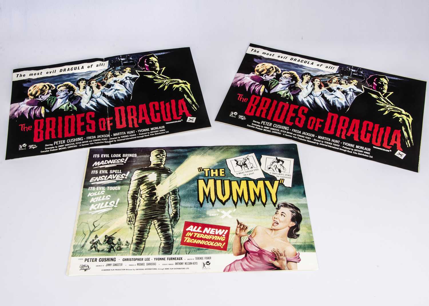 The Mummy (1959) / Brides of Dracula (1960) Advertising Posters,