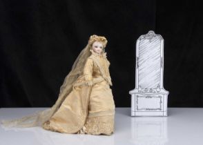 A Jumeau swivel headed fashionable doll bride 1870s,