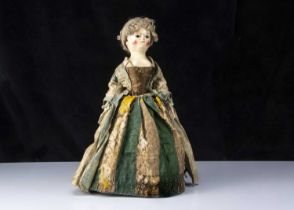 Peggy, a very rare and fine 18th century English wooden doll with family provenance,